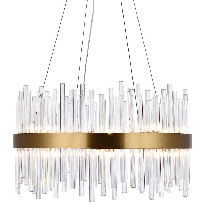 Image 3 Dallas 25" Wide Gold Crystal 16-Light Chandelier