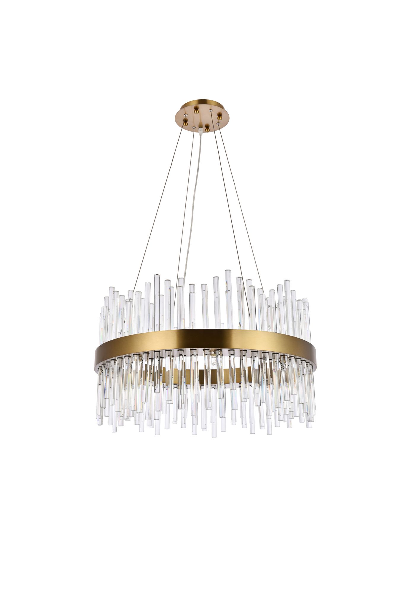 Dallas 25" Wide Gold Crystal 16-Light Chandelier in scene