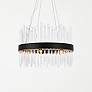 1_Dallas 20" Round Crystal Pendant In Black