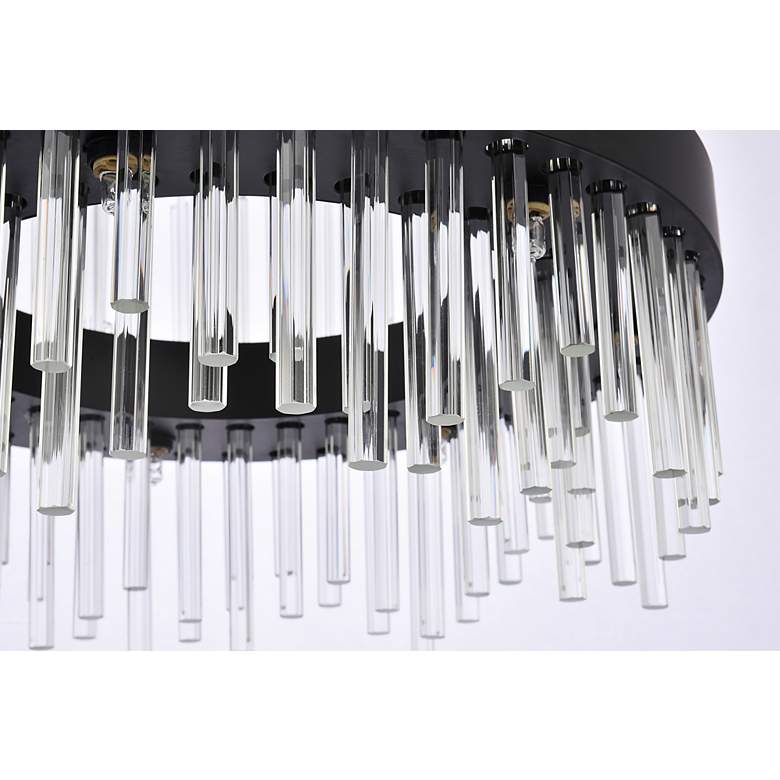 Image 7 Dallas 20" Round Crystal Pendant In Black more views