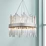 Dallas 20" Wide Chrome and Crystal Chandelier