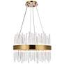 3_Dallas 20" Wide Gold and Crystal Pendant Light