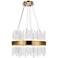 Dallas 20" Wide Gold and Crystal Pendant Light