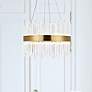 2_Dallas 20" Wide Gold and Crystal Pendant Light