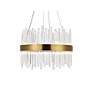 5_Dallas 20" Wide Gold and Crystal Pendant Light more views