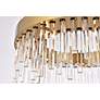 Dallas 20" Wide Gold and Crystal Pendant Light in scene