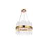 Dallas 20" Wide Gold and Crystal Pendant Light in scene
