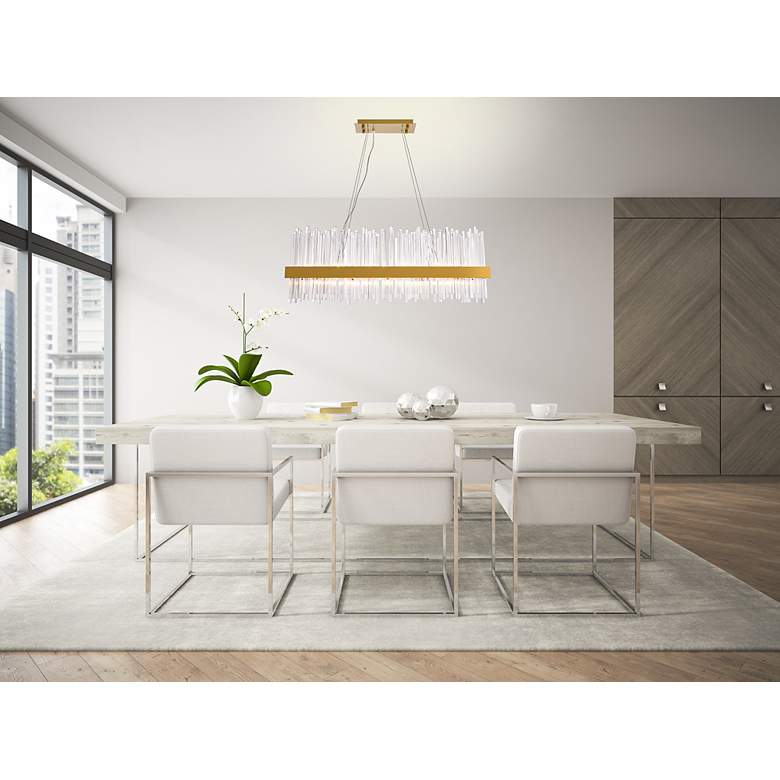 Image 3 Dallas 20 Lt Gold Chandelier Clear more views