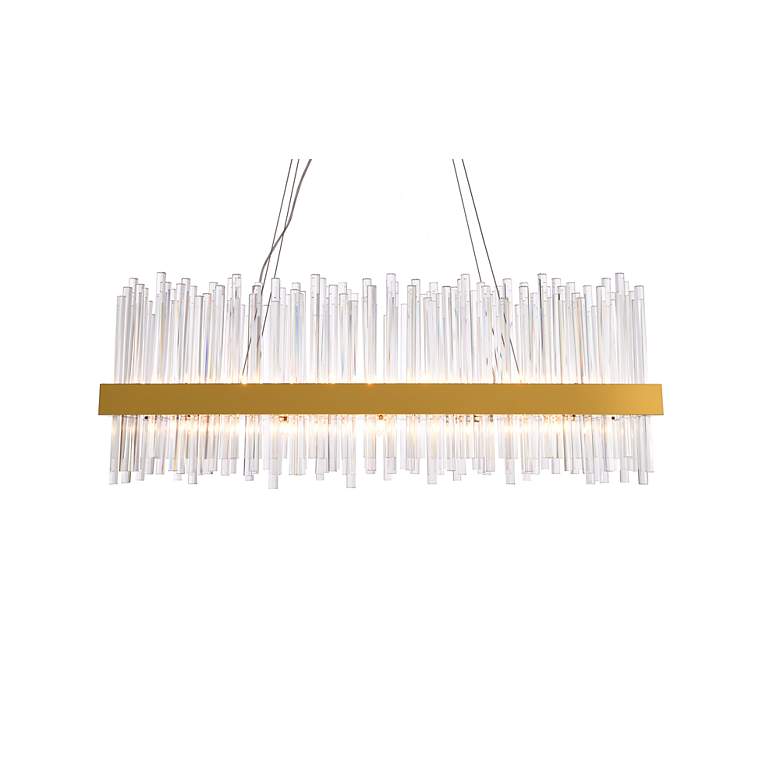 Image 4 Dallas 20 Lt Gold Chandelier Clear more views