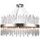 Dallas 32" Wide Chrome and Crystal Modern Chandelier