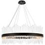 2_Dallas 36" Wide Black Round Pendant Light