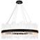 Dallas 36" Wide Black Round Pendant Light