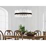 3_Dallas 36" Wide Black Round Pendant Light more views