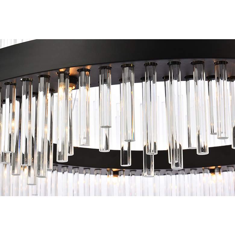 Image 5 Dallas 36" Wide Black Round Pendant Light more views