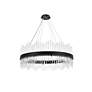 Dallas 36" Wide Black Round Pendant Light