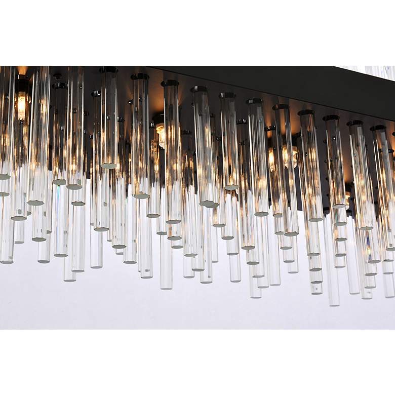 Image 6 Dallas 48" Rectangle Crystal Pendant In Black more views