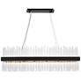 2_Dallas 48" Wide Black Crystal Rectangular 24-Light Pendant