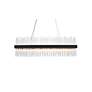 4_Dallas 48" Wide Black Crystal Rectangular 24-Light Pendant more views