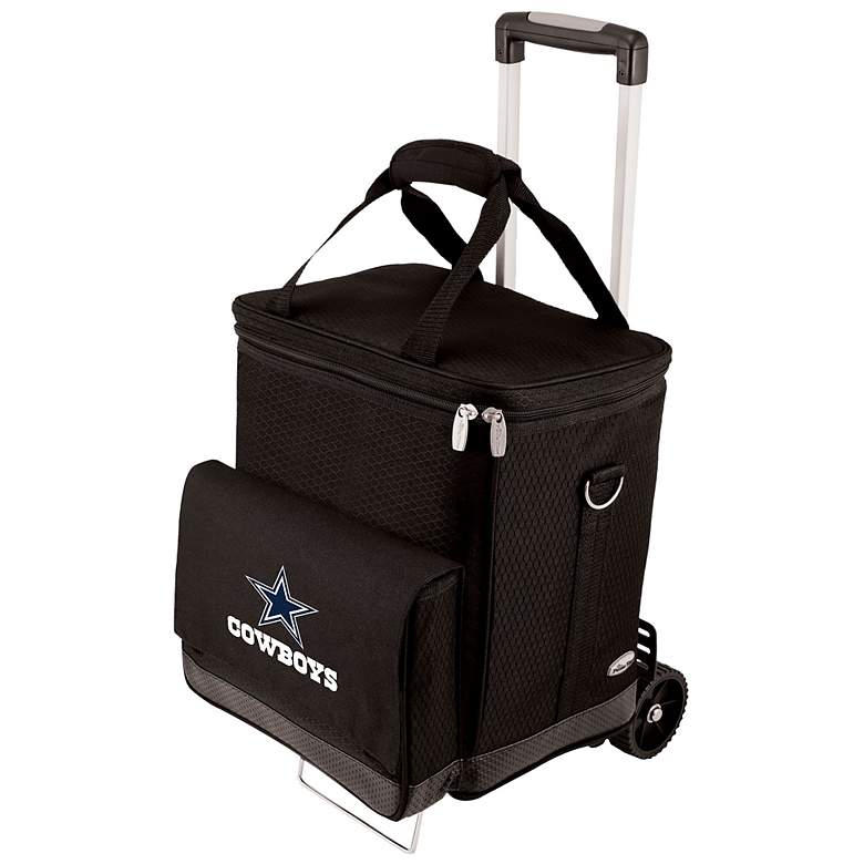 Image 1 Dallas Cowboys Black Insulated Cellar with Trolley