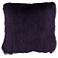 Dallas Eggplant-Purple 20" Square Shag Pillow