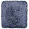 Dallas Gray-Blue 20" Square Decorative Shag Pillow