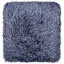 Dallas Gray-Blue 20" Square Decorative Shag Pillow