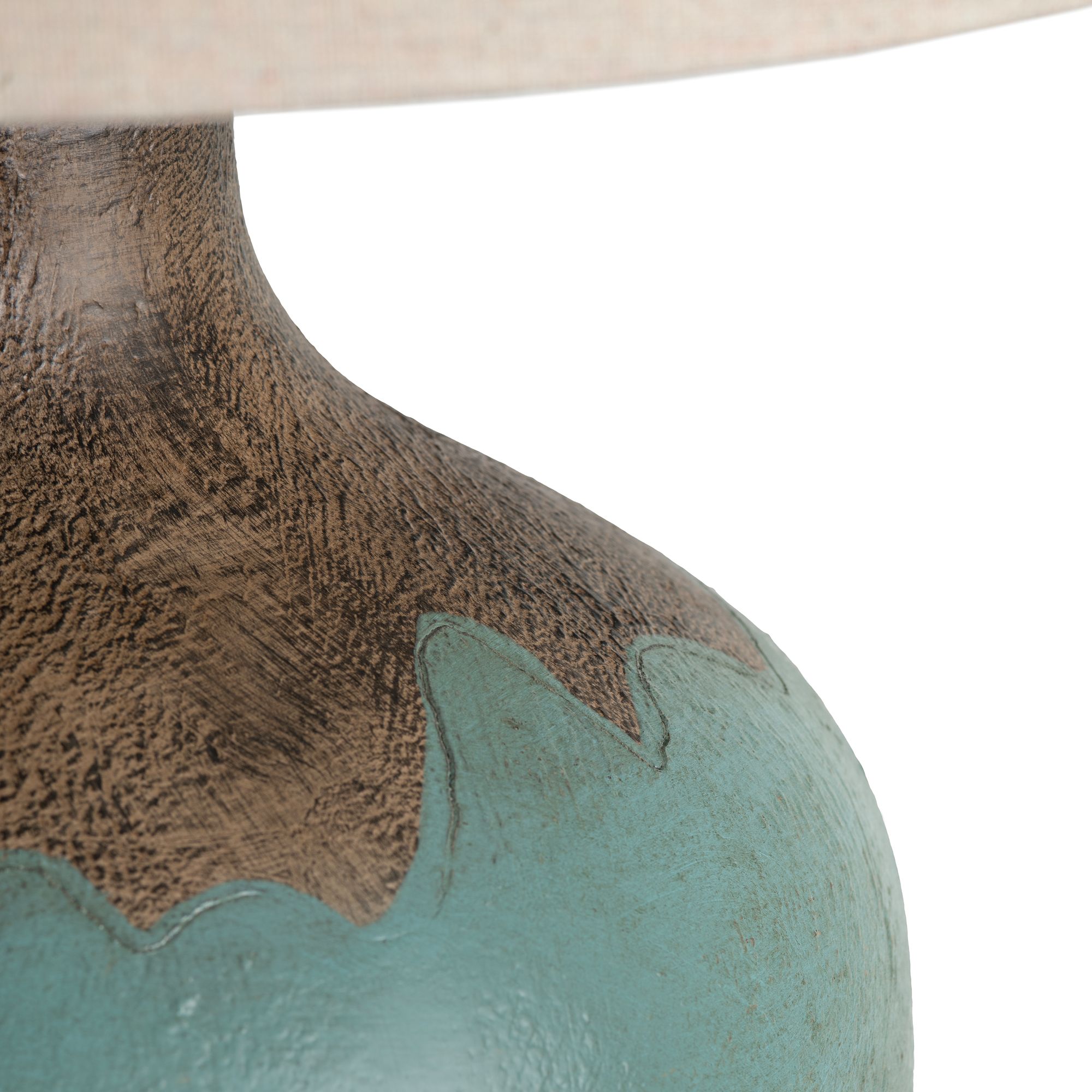 Image 4 Dallas Saddle Tan Faux Leather Table Lamp more views