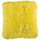 Dallas Summer Yellow 20" Square Decorative Shag Pillow