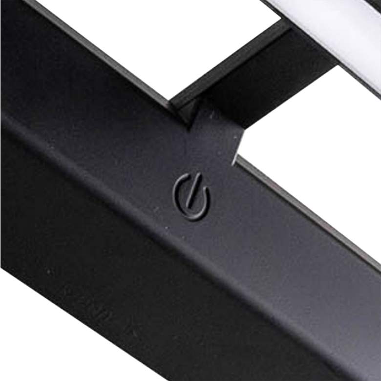 Image 2 Dallie 8" Wide Black LED Battery Operated Picture Light more views