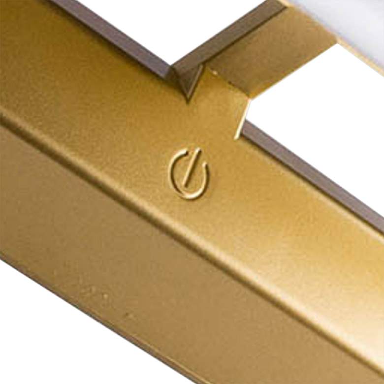 Image 2 Dallie 8" Wide Gold LED Battery Operated Picture Light more views