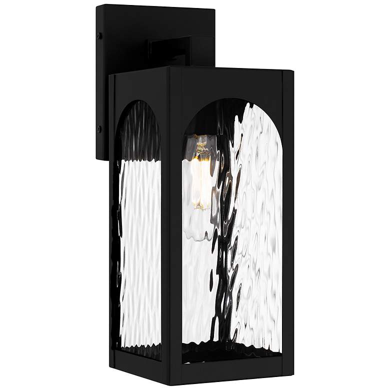 Image 1 Dallington 1-Light Matte Black Outdoor Wall Lantern