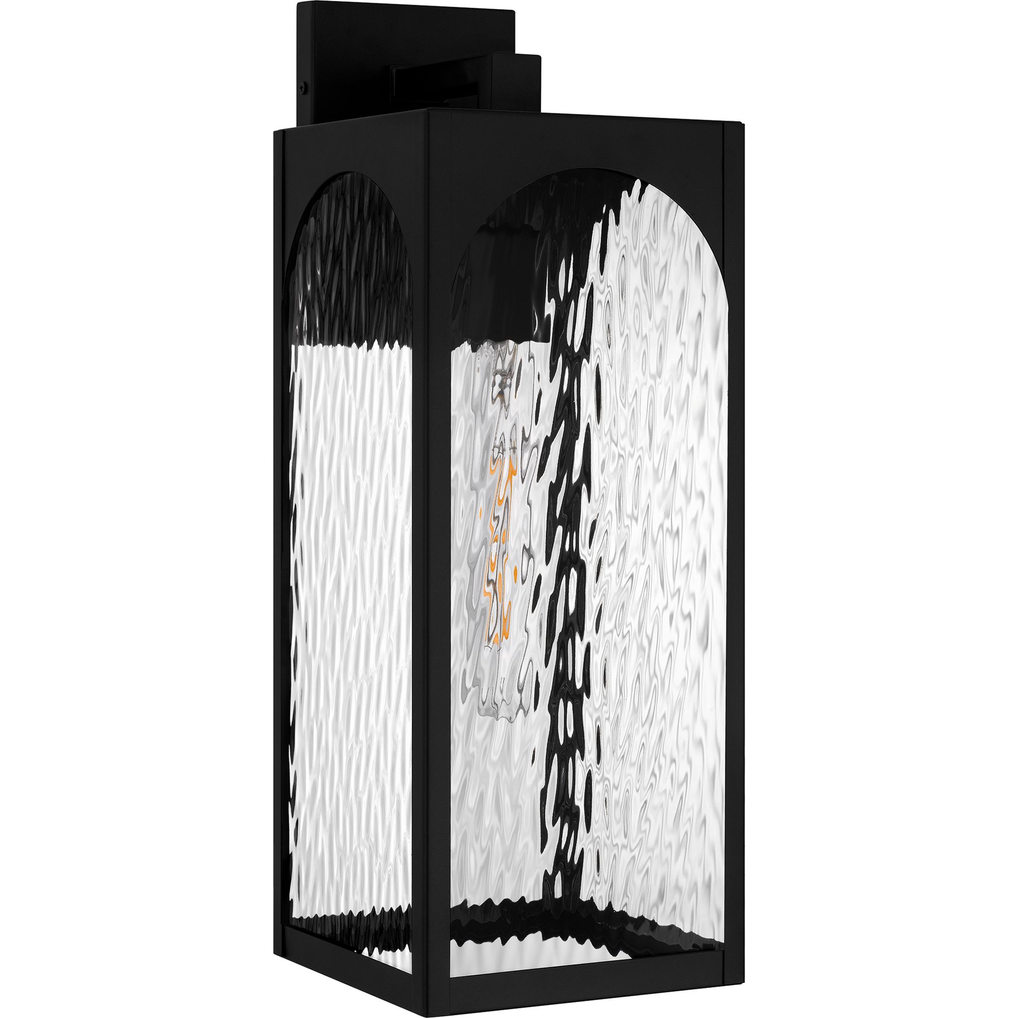 Thumbnail2 of Dallington 1-Light Matte Black Outdoor Wall Lantern more views