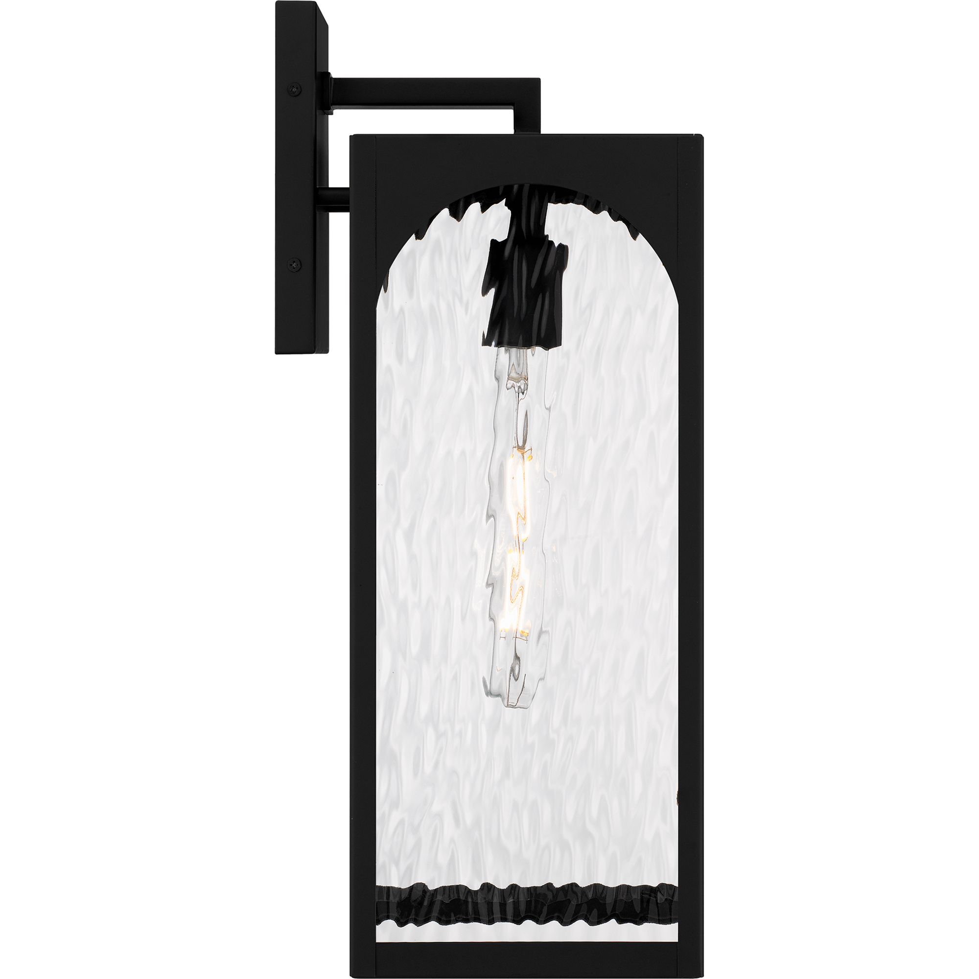 Thumbnail4 of Dallington 1-Light Matte Black Outdoor Wall Lantern more views