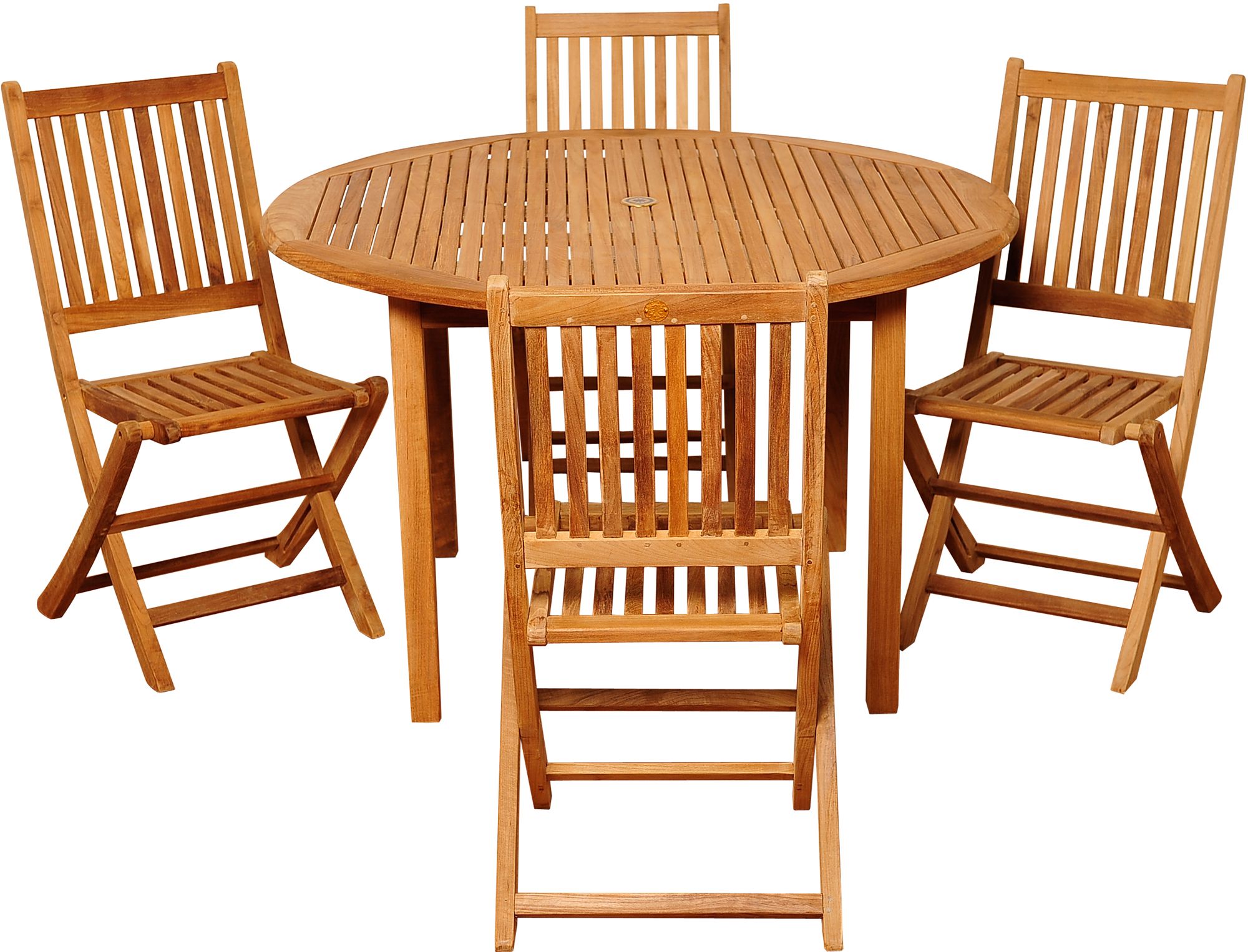 Folding patio deals table set