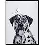 2_Dalmatian 24"x18" Rectangular Printed Glass Framed Wall Art