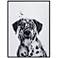 Dalmatian 24"x18" Rectangular Printed Glass Framed Wall Art