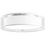 Dalton 16" Wide White Organza LED Ceiling Light