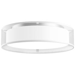 Dalton 16" Wide White Organza LED Ceiling Light