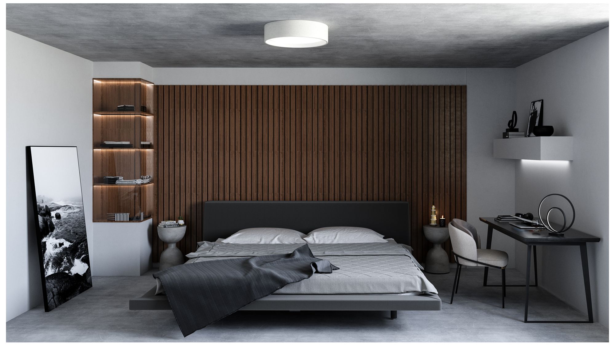 Image 4 Dalton 20" Wide White LED Ceiling Light more views