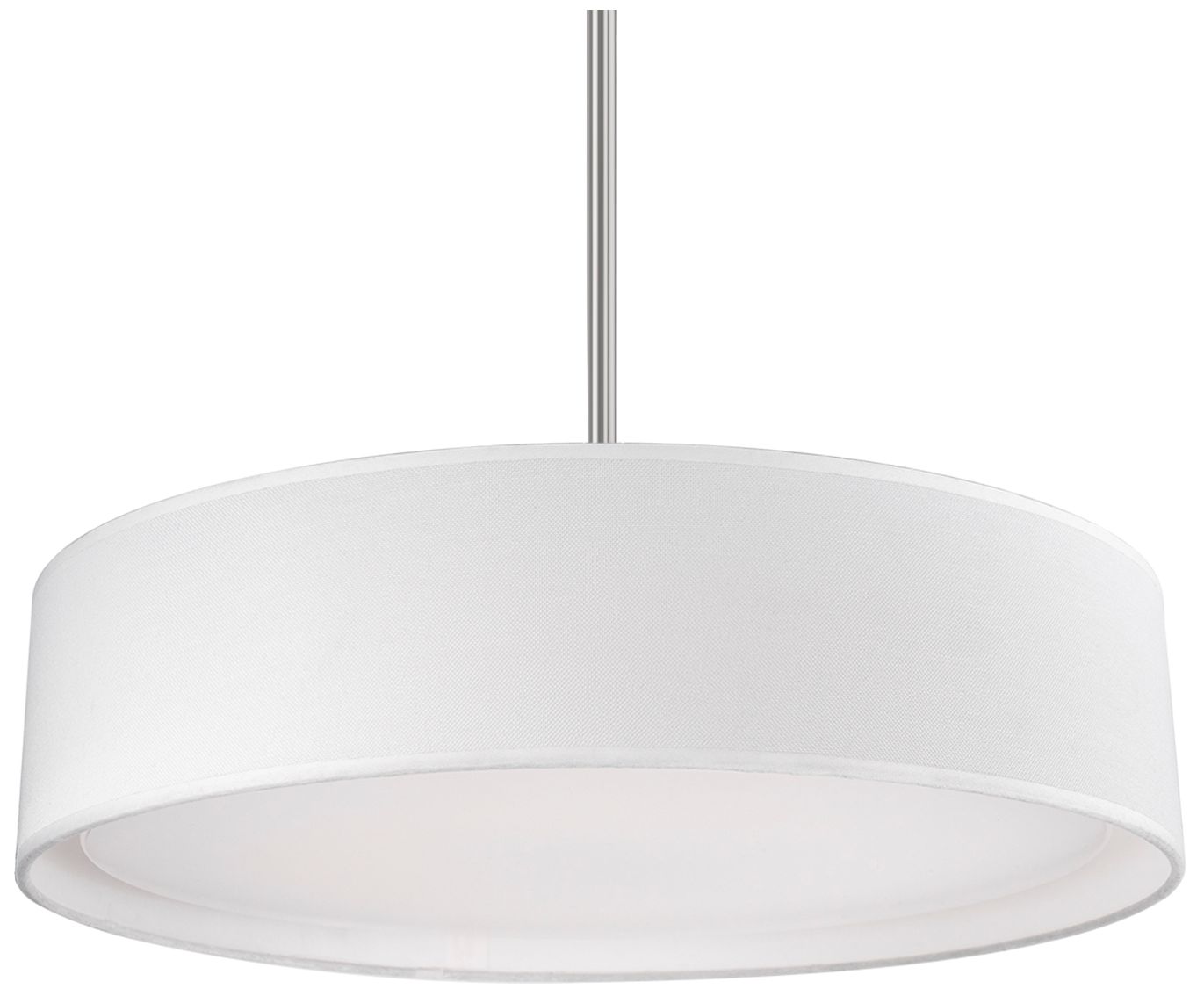 Dalton 20" Wide White LED Drum Pendant Light