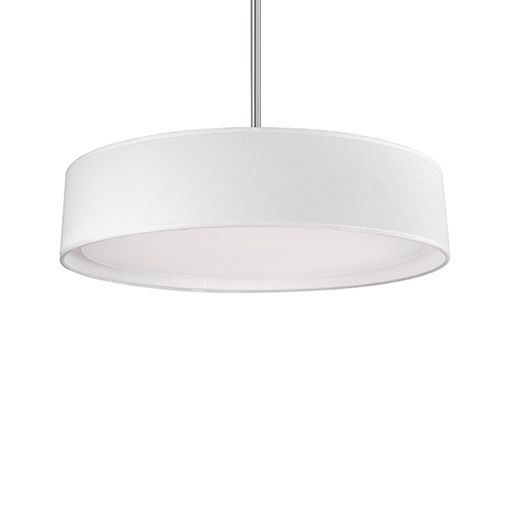 Image 3 Dalton 20" Wide White LED Drum Pendant Light more views
