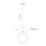 4_Dalton 20" Wide White LED Drum Pendant Light more views