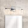 1_Dalton 24" Wide Chrome Bathroom Vanity With Clear Crystal Shade