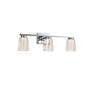 5_Dalton 24" Wide Chrome Bathroom Vanity With Clear Crystal Shade more views
