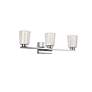 6_Dalton 24" Wide Chrome Bathroom Vanity With Clear Crystal Shade more views