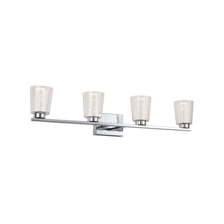 Image 4 Dalton 33.25" Wide Chrome Bathroom Vanity With Clear Crystal Shade more views