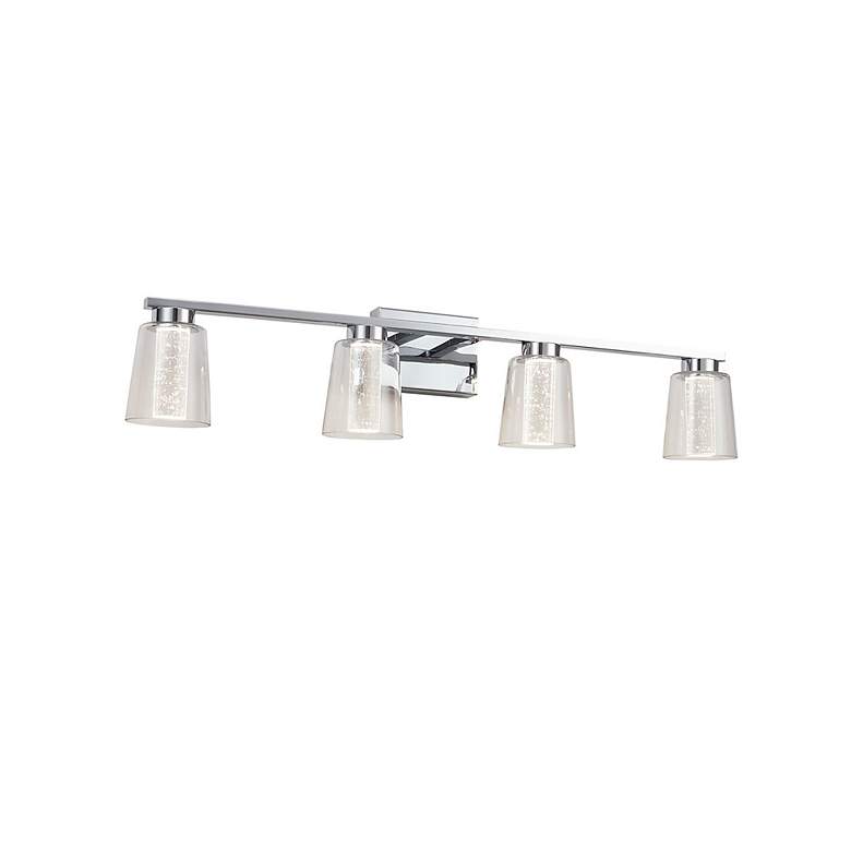 Image 6 Dalton 33.25" Wide Chrome Bathroom Vanity With Clear Crystal Shade more views