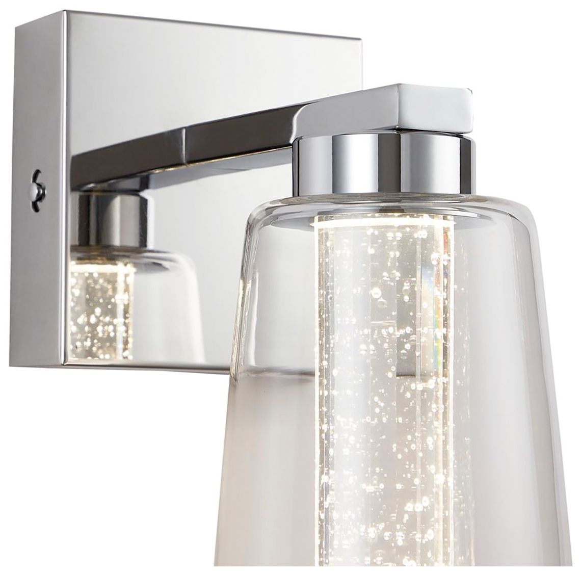 Image 6 Dalton 4.25" Wide Chrome Bathroom Sconce With Clear Crystal Shade more views