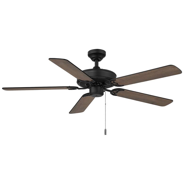 Image 1 Dalton 52" Matte Black Ceiling Fan by Wind River
