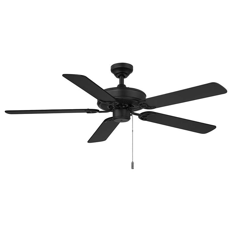 Image 2 Dalton 52" Matte Black Ceiling Fan by Wind River more views